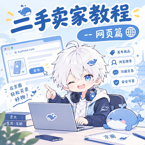 二手卖家教程 · 网页篇